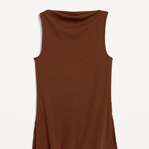 Old Navy Brown Ribbed Sleeveless Top